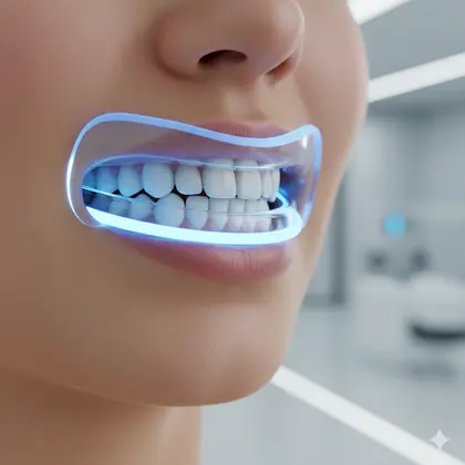 how to use teeth whitening kit with led light